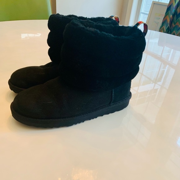 Ugg Shoes | Ugg Fluff Mini Quilted Booties | Color: Black | Size: 5 | K8tjsmith's Closet